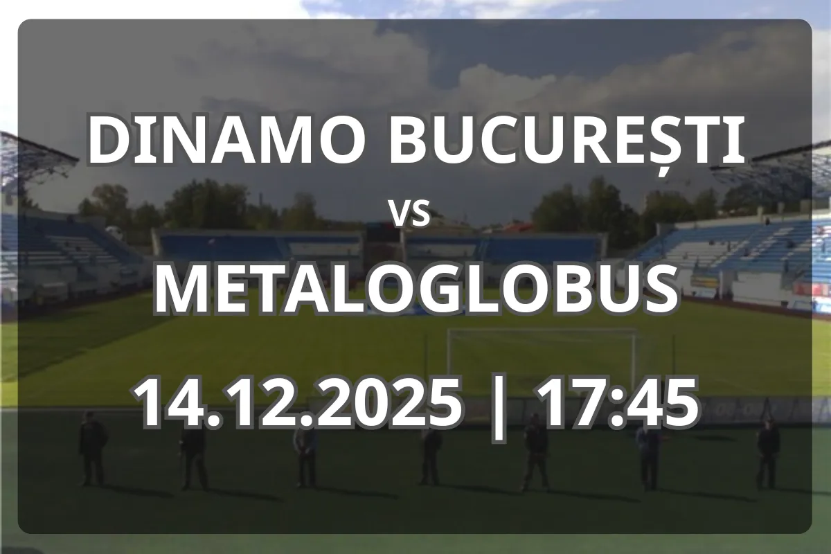 Dinamo București – Metaloglobus: duel cu mize opuse în Superligă