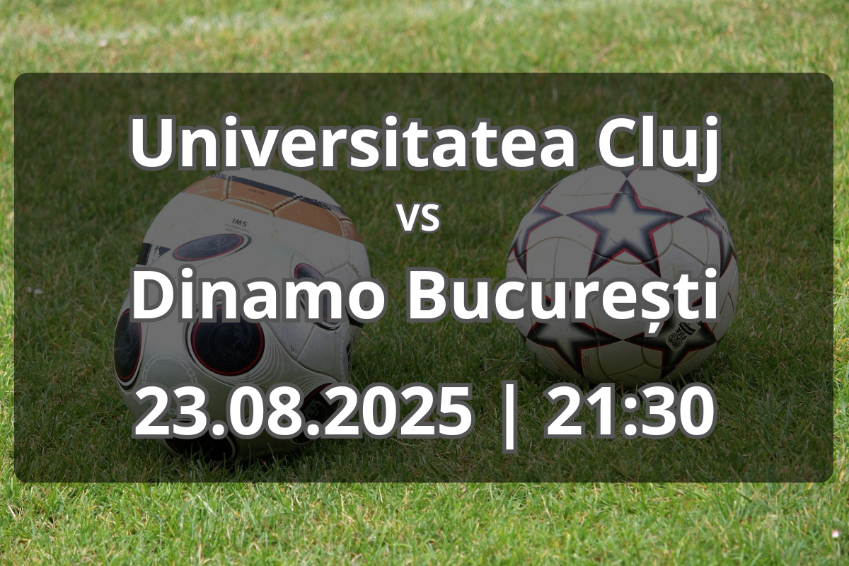 Universitatea Cluj – Dinamo București (23.08.2025, 21:30)