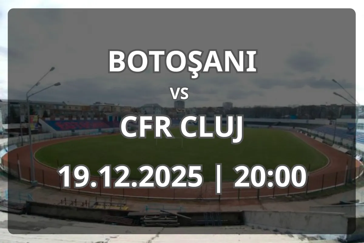 Previzualizare Botoşani vs CFR Cluj – duel echilibrat în Superliga