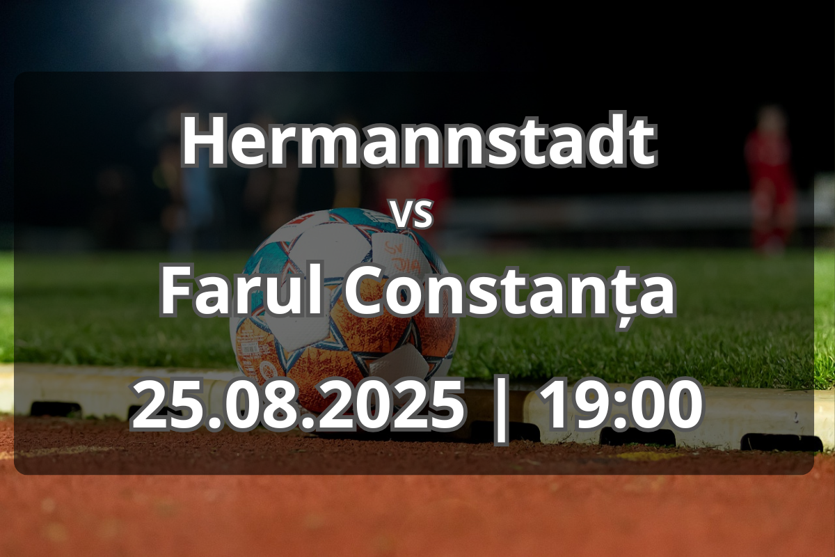 Hermannstadt – Farul: duel intens pe Municipal (25.08.2025)