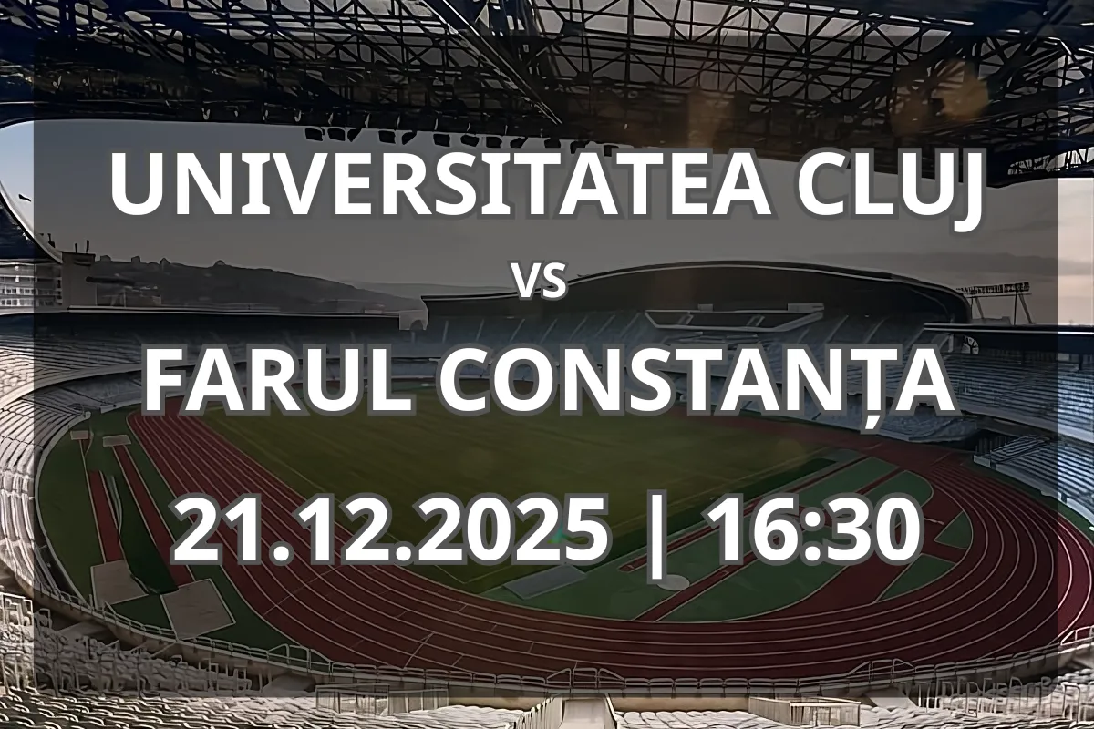 Universitatea Cluj – Farul Constanța: Analiză și pronostic (21 decembrie)
