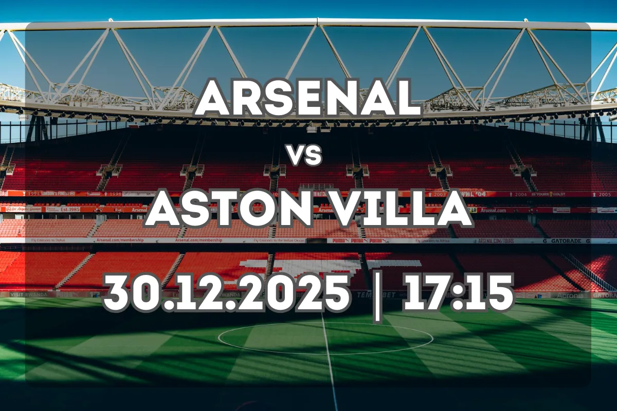 Arsenal e Aston Villa duelam em Londres (30.12.2025)