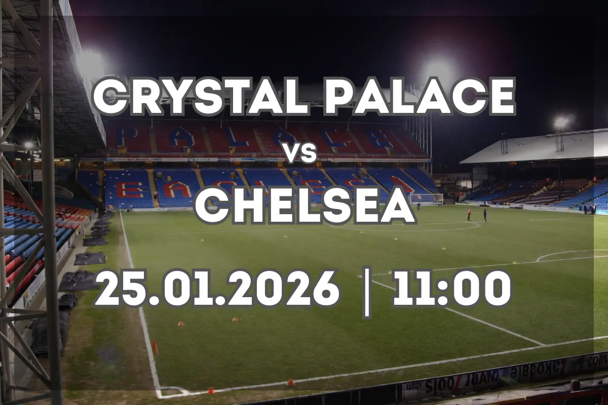 Prévia e prognóstico: Crystal Palace x Chelsea (25.01.2026, 11:00)