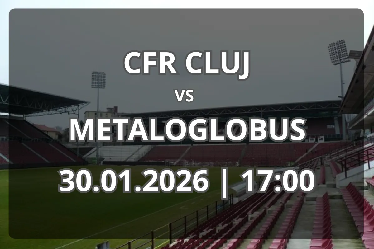Meci de top: CFR Cluj împotriva Metaloglobus – previzualizare și pronostic