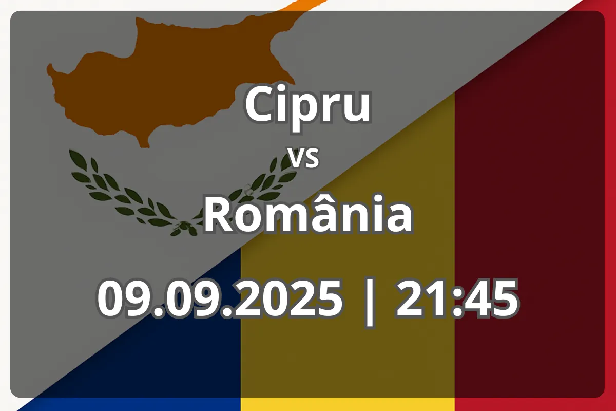 Cipru vs România – avancronică și pronostic (09.09.2025, 21:45)