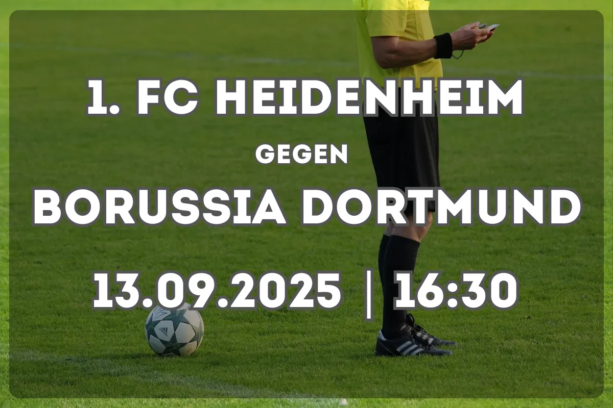 Heidenheim gegen Dortmund: Vorschau und Prognose (13.09.2025, 16:30)