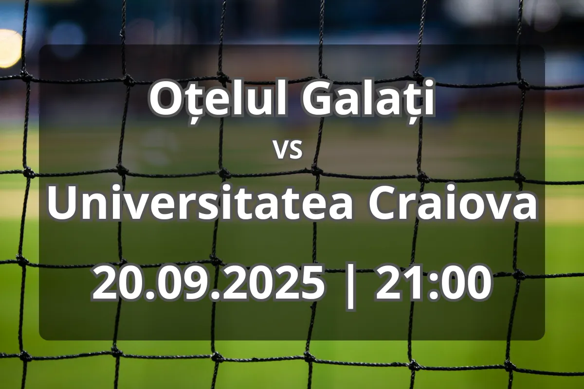 Oțelul Galați – Universitatea Craiova: avancronică și pronostic