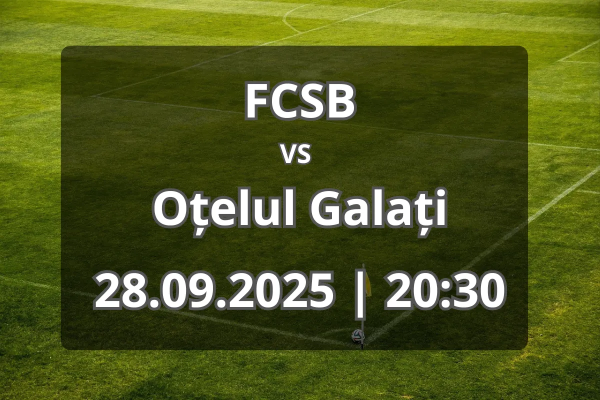 FCSB – Oțelul Galați: previzualizare și pronostic pentru etapa a 11-a