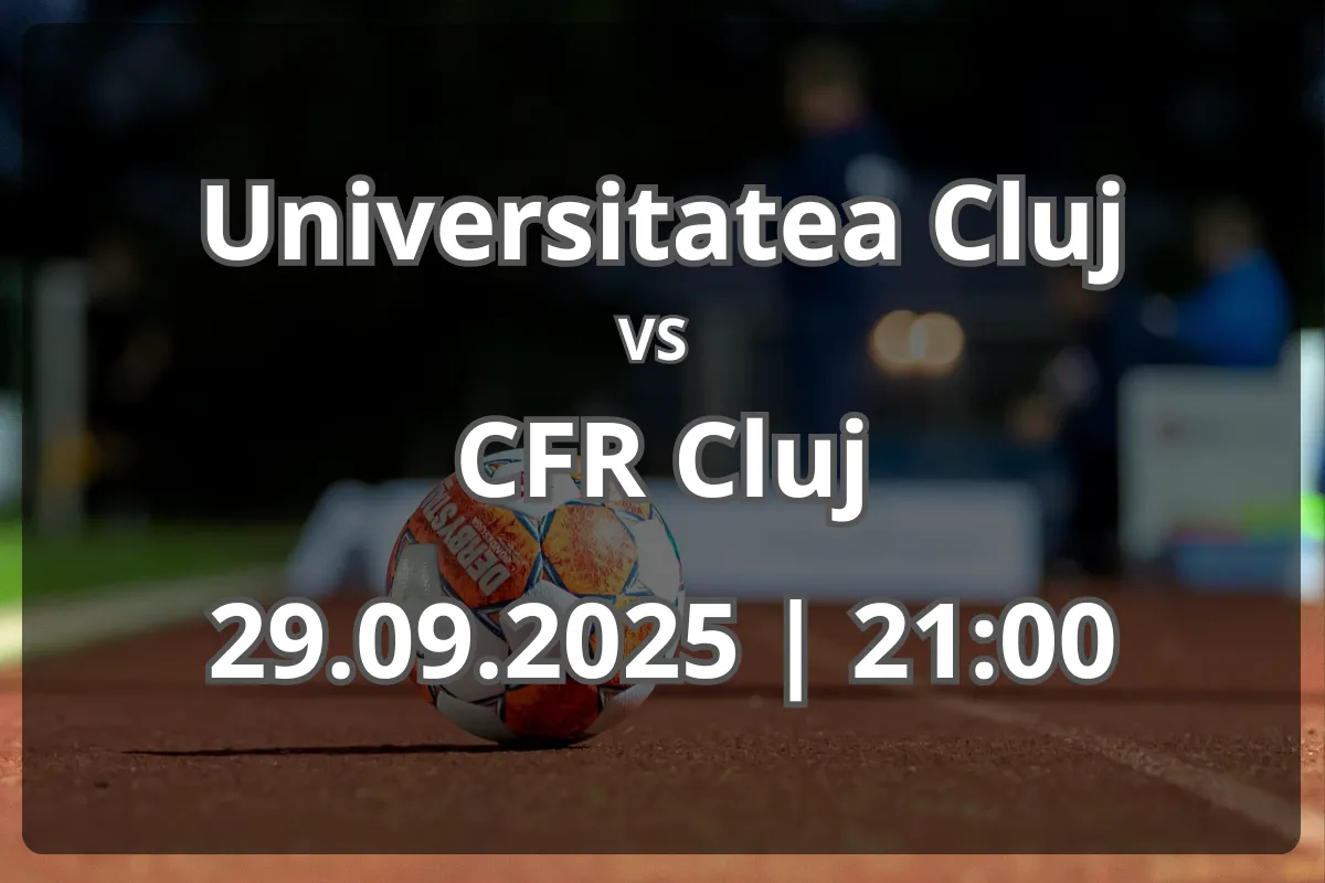 Universitatea Cluj – CFR Cluj: Derby pe Cluj Arena și lupta pentru puncte