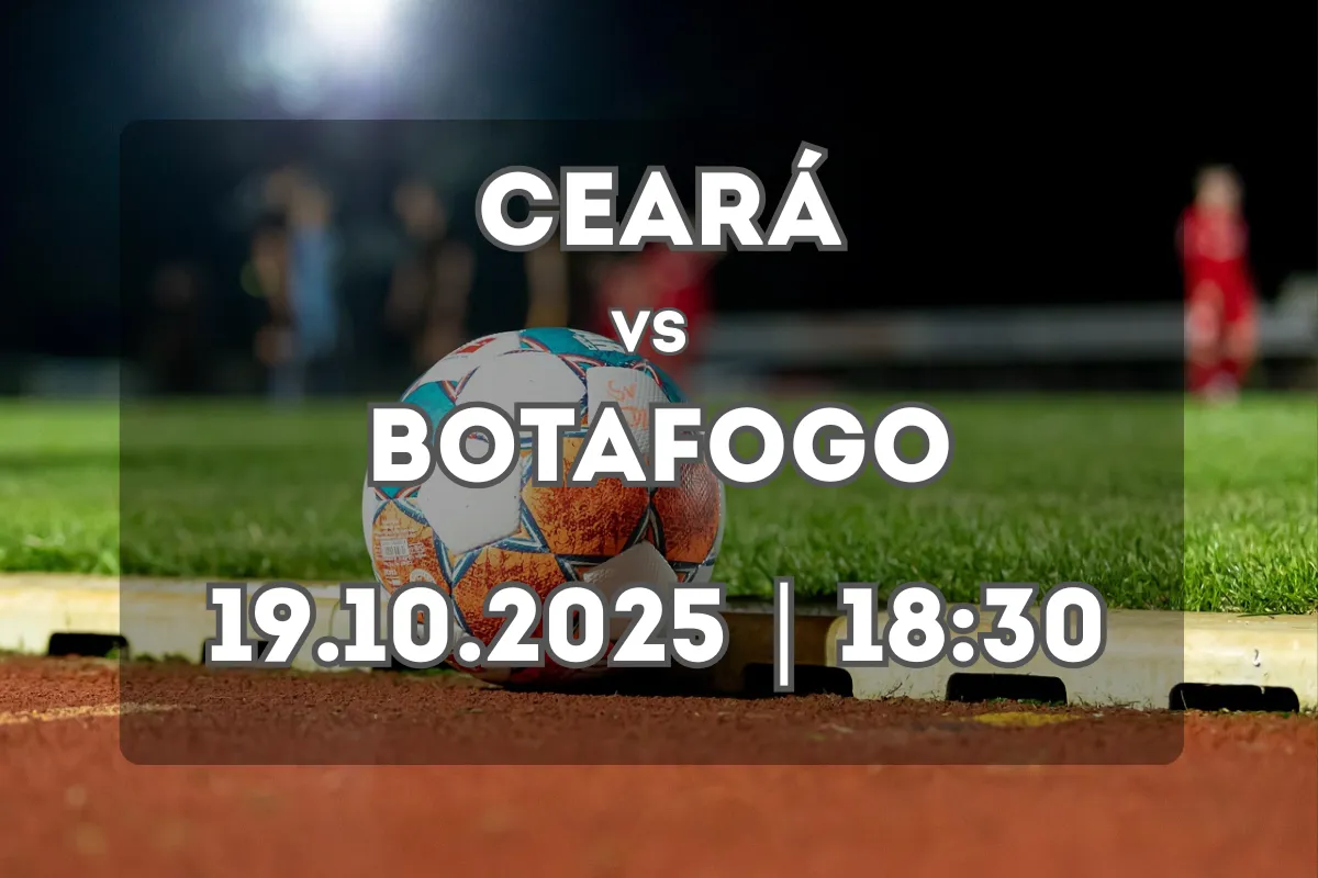 Ceará e Botafogo duelam no Castelão neste domingo (19.10.2025, 18:30)