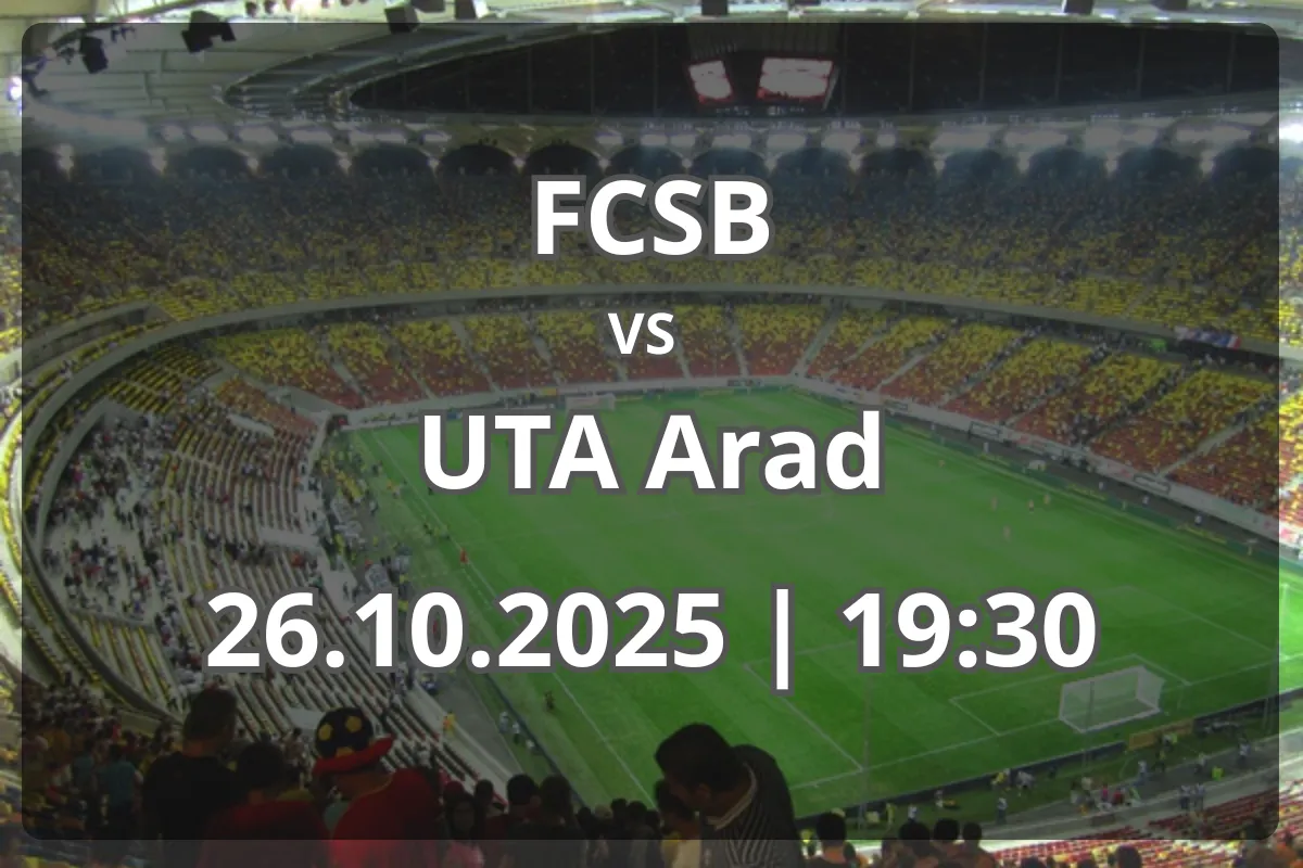 FCSB – UTA Arad: Analiză completă și previziune pentru duelul de la București