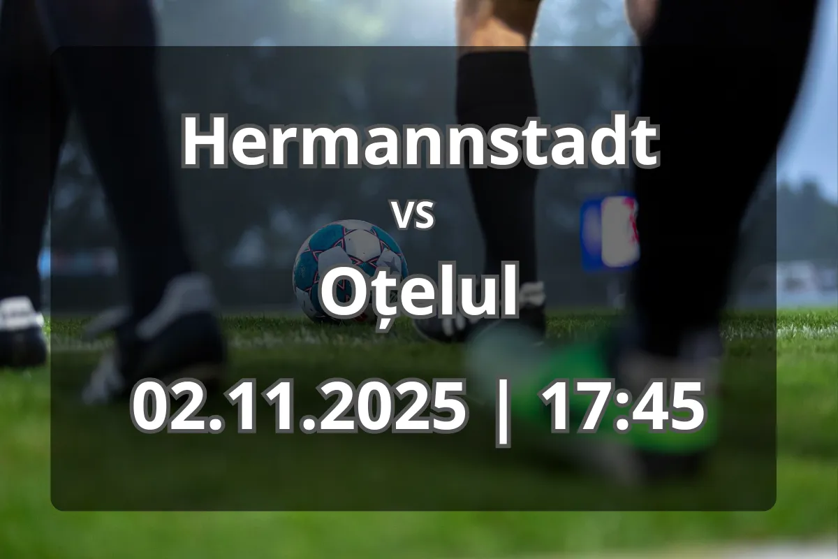 Hermannstadt – Oțelul: Duel echilibrat pe Municipal Sibiu