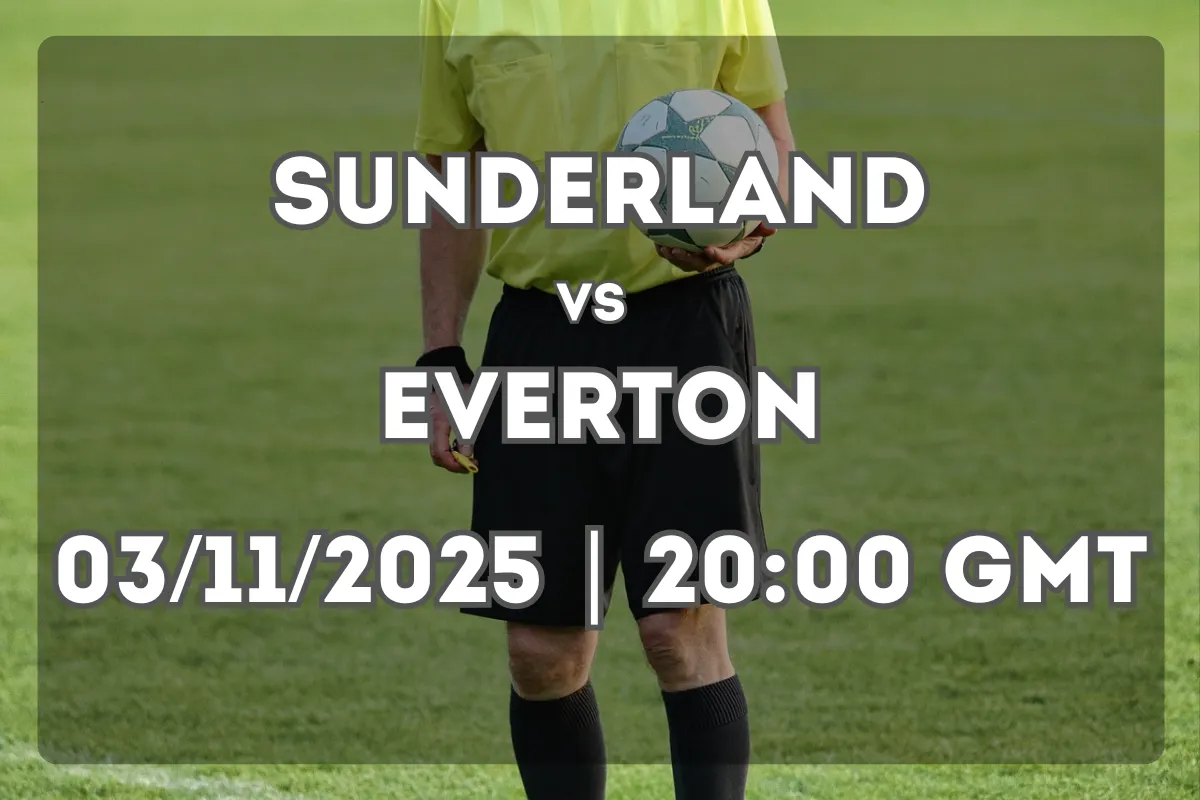 Prediction and Statistics: Sunderland vs Everton (03/11/2025 | 20:00 GMT)