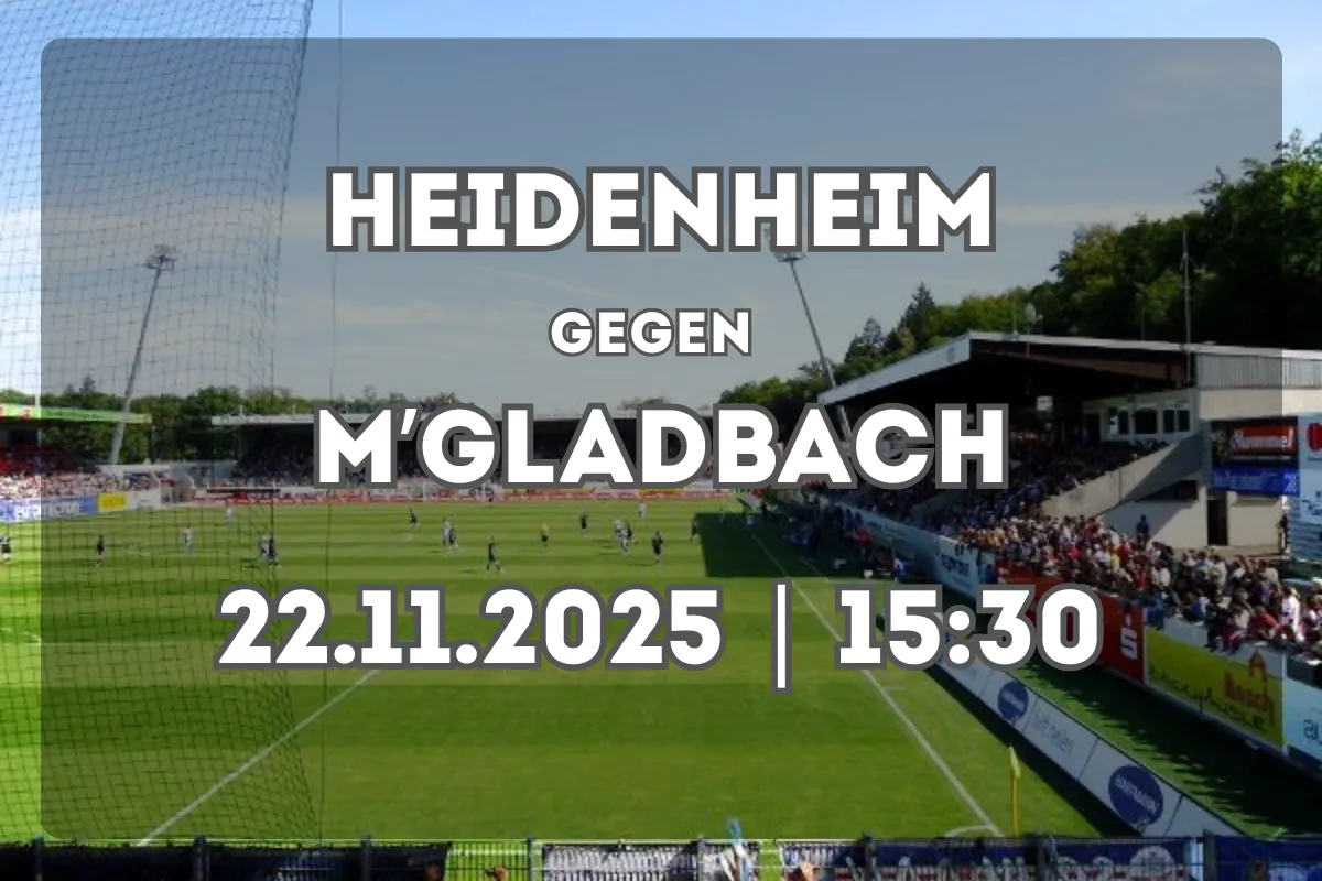 Prognose: Heidenheim gegen Borussia Mönchengladbach (22.11.2025, 15:30)