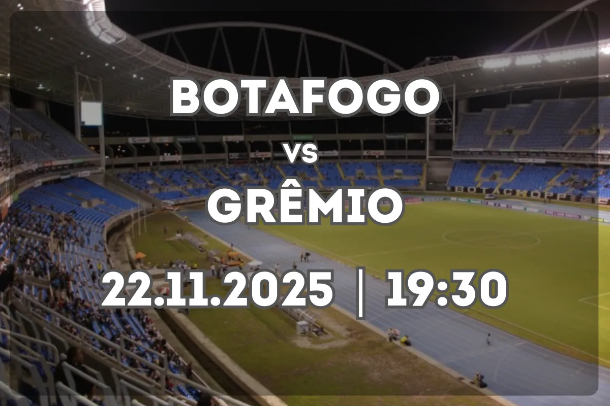 Botafogo e Grêmio se enfrentam no Nilton Santos (22.11.2025, 19:30)