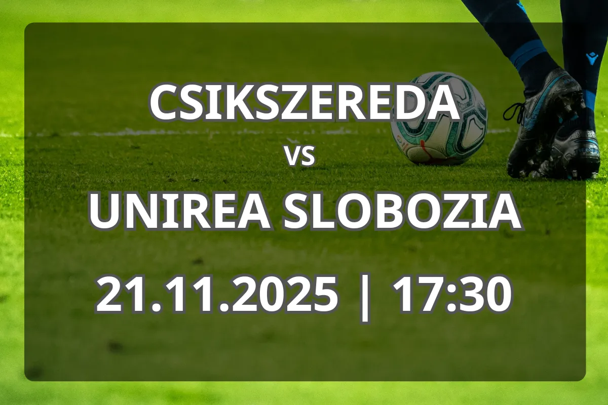Csikszereda – Unirea Slobozia (21.11.2025, 17:30): Analiză completă și previziune