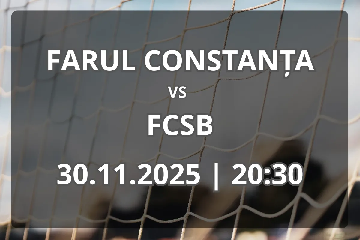 Farul Constanța – FCSB: duel echilibrat pe litoral