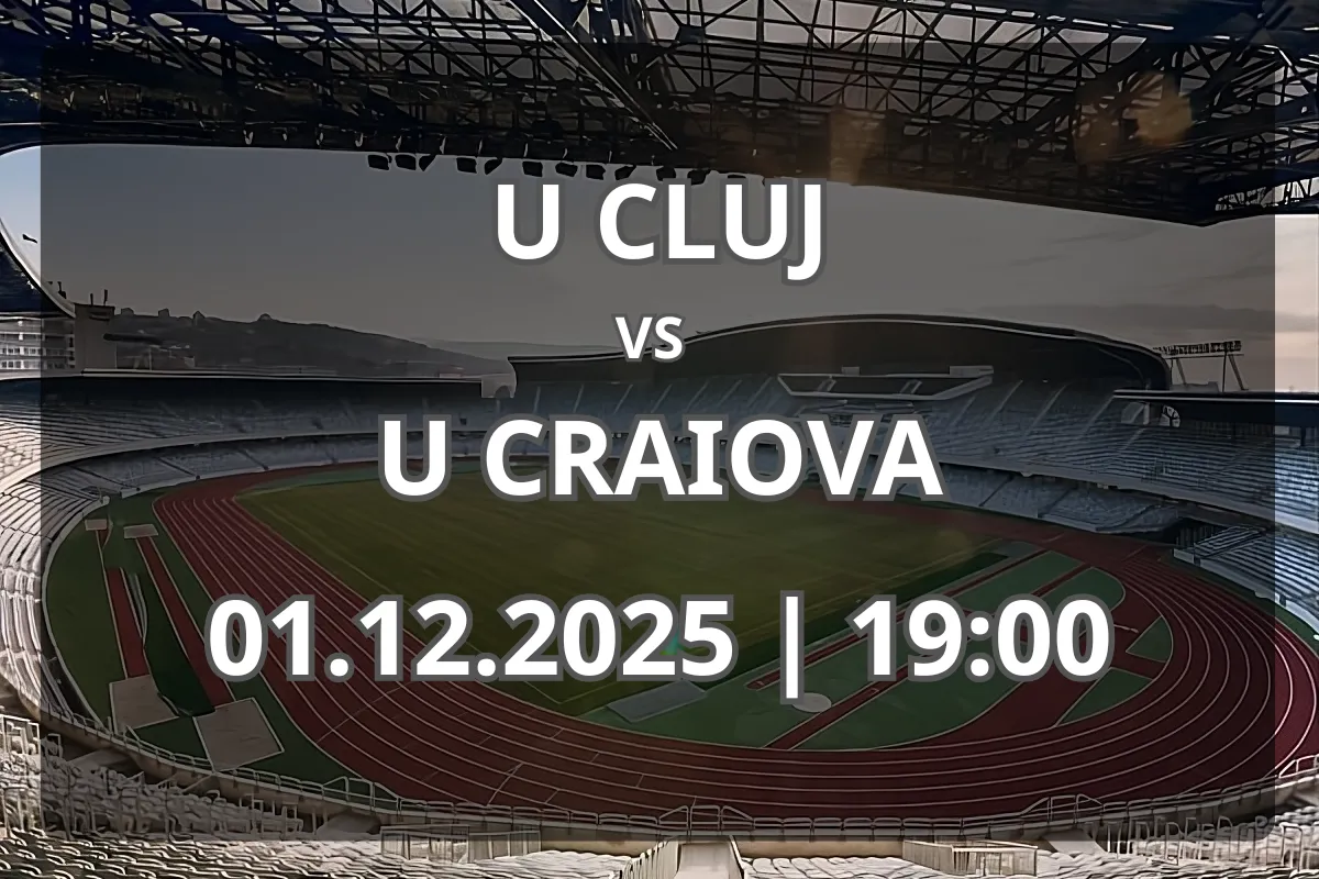 Universitatea Cluj – Universitatea Craiova: Duel echilibrat în Superliga