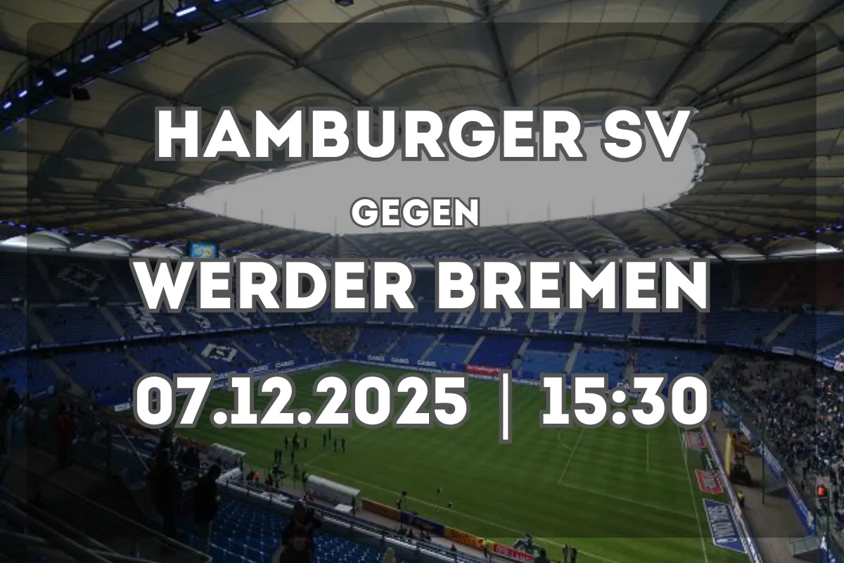 Hamburger SV und Werder Bremen im Nordderby am 7. Dezember
