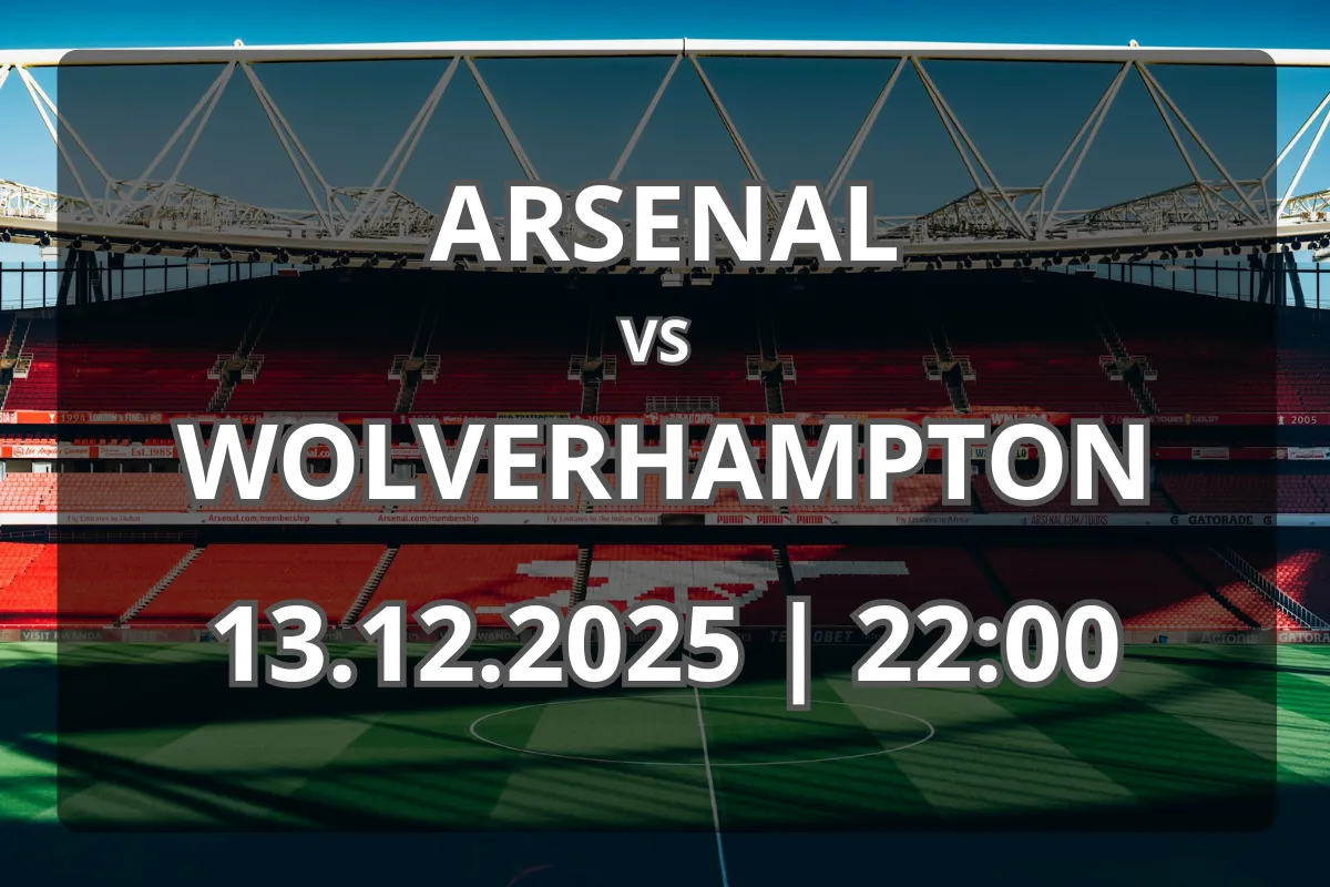 Arsenal – Wolverhampton: previzualizare și pronostic (13.12.2025, 22:00)